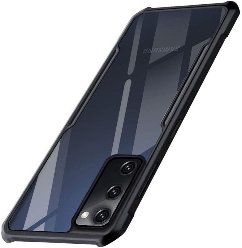 GRITOZ Back Cover for Samsung Galaxy S20 FE  (Black, Transparent, Dual Protection, Pack of: 1)