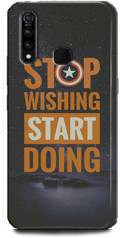 INDICRAFT Back Cover for Vivo Z1Pro, Vivo 1951, wishing quotes, Printed  (Multicolor, Shock Proof, Pack of: 1)