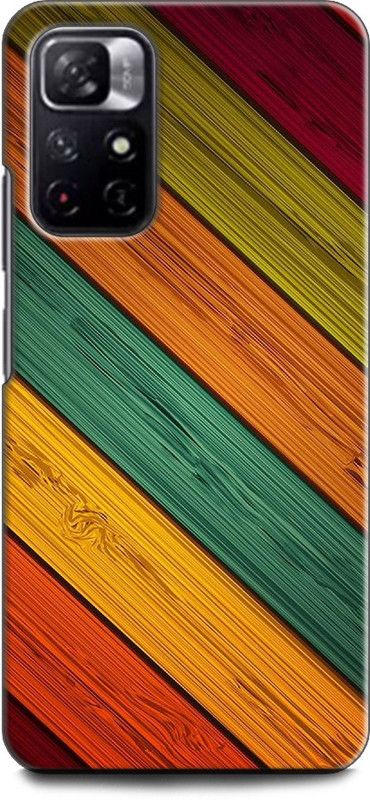 INDICRAFT Back Cover for REDMI Note 11T 5G WOOD, BROUNE WOODEN, TEXTURE, PATTERN  (Multicolor, Shock Proof, Pack of: 1)