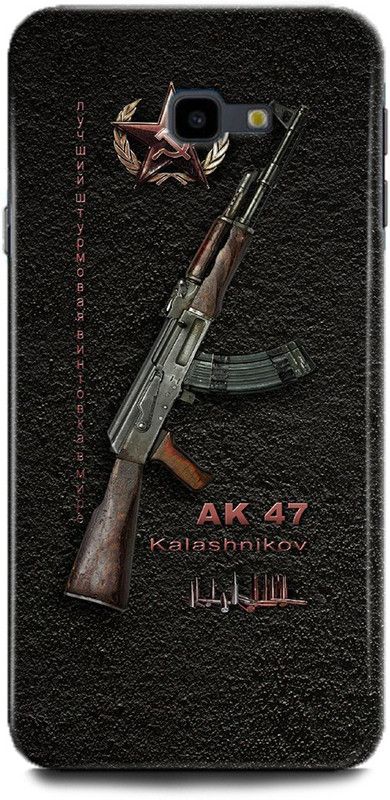 WallCraft Back Cover for SAMSUNG Galaxy J4 Plus AK 47, ARMY GUN, KALASHNIKOV, RIFLE, CLASSIC  (Multicolor, Dual Protection, Pack of: 1)