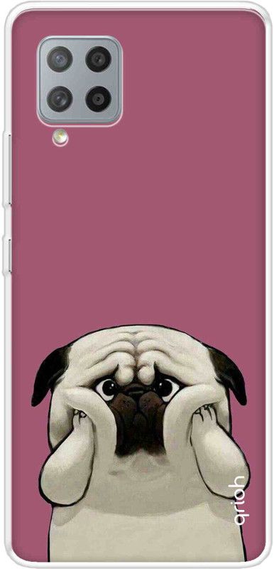 QRIOH Back Cover for Samsung Galaxy M42  (Pink, Grip Case, Silicon, Pack of: 1)