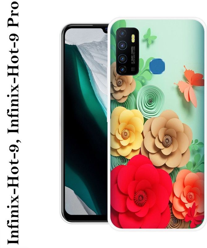 REALKING Back Cover for Infinix Hot 9  (Multicolor, Silicon)