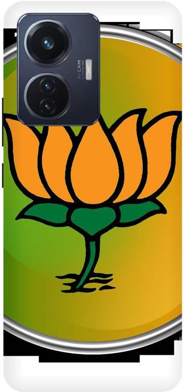 THE NARAYANA COLLECTIONS Back Cover for VIVO T1 44W- V2153-BJP,PHOOL,ROSE,FLOWER,MODI  (Multicolor, Hard Case, Pack of: 1)
