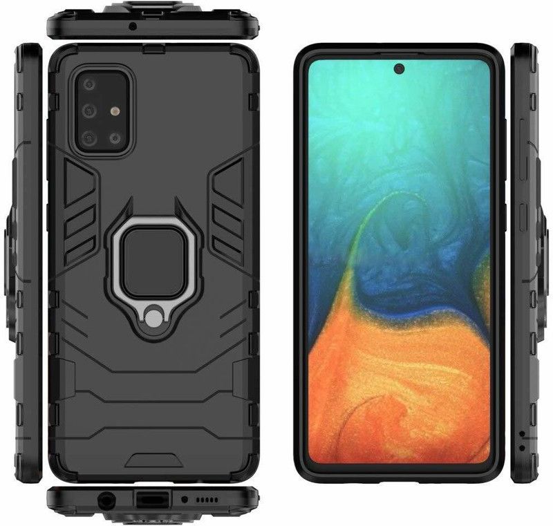 ZIVITE Back Cover for Samsung Galaxy A71  (Black, Rugged Armor, Pack of: 1)