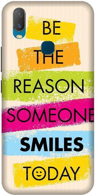 URCHIN Back Cover for Vivo Y17 be the reason someone smile, quotes, motivation, smile, love  (Multicolor, Shock Proof, Pack of: 1)