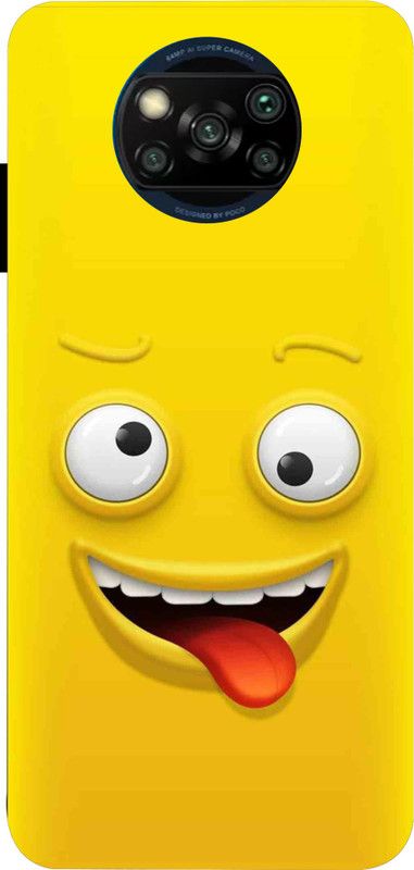 LIKELOOK Back Cover for Poco X3, Poco X3 Pro ( Smile, Emogi )  (Multicolor, Shock Proof, Pack of: 1)