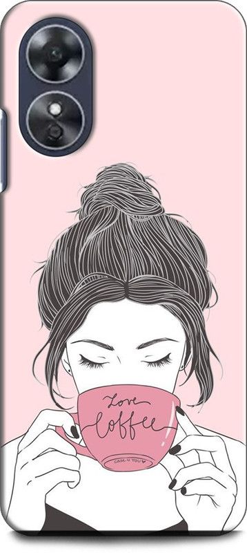 INDICRAFT Back Cover for OPPO A17, CPH2477 GIRL, HOOD, ANIME, MASK, SPARKS, TEXTURE, GLANCE  (Multicolor, Shock Proof, Pack of: 1)