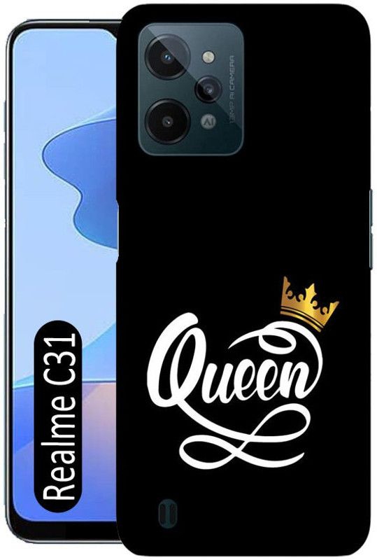 Bingal Back Cover for Realme C31  (Black, Pack of: 1)