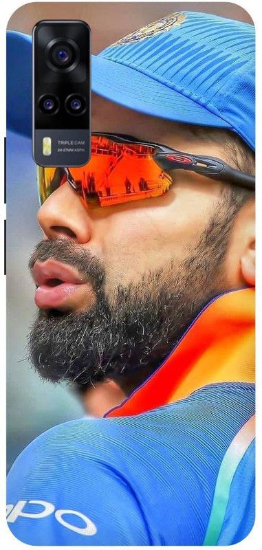 THE NARAYANA COLLECTIONS Back Cover for VIVO Y51A- V2031-VIRAT,KOHLI,INDIAN,CRICKETER,IPL,JERSY  (Multicolor, Hard Case, Pack of: 1)