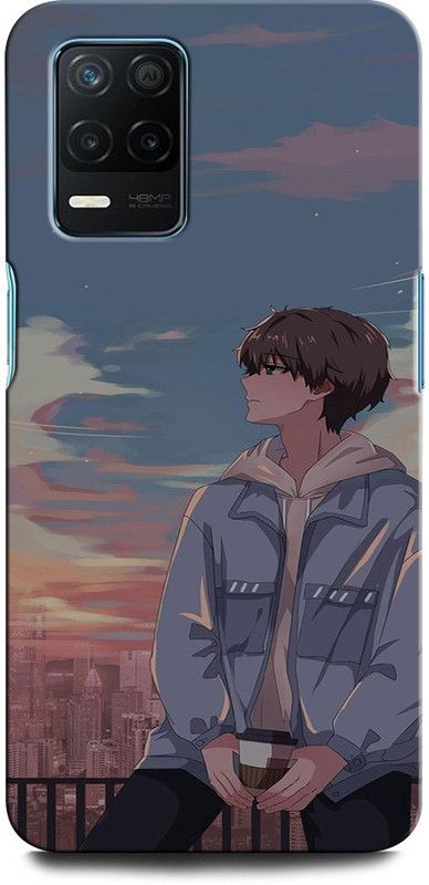 INTELLIZE Back Cover for Realme 8 5G ANIME BOY, CUTE BOY, ANIMATIONM, ALONE BOY  (Multicolor, Hard Case, Pack of: 1)