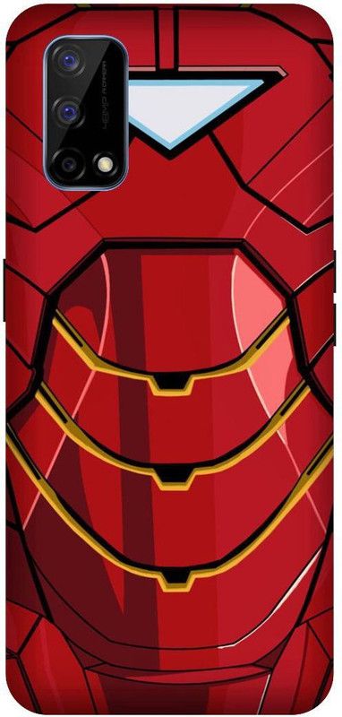 SSMORYA Back Cover for Realme Narzo 30 pro, Iron Man Mask Print Back Cover  (Multicolor, Hard Case, Pack of: 1)
