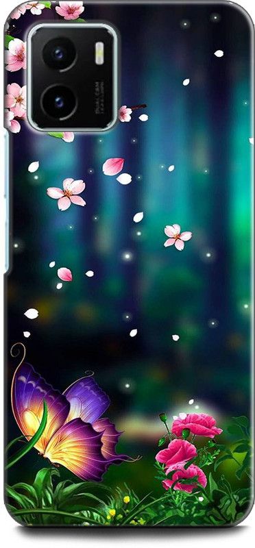 KEYCENT Back Cover for Vivo Y15s, V2125 FLOWERS, MANDALA, COLORFUL, ABSTRACT, PAINTING, NATURE  (Multicolor, Shock Proof, Pack of: 1)
