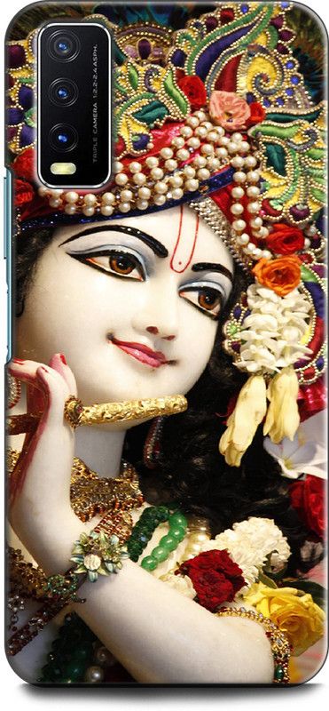 Dronk Back Cover for Vivo Y20i, V2027 KRISHNA, BAL KRISHNA, MAKHANCHOR, CUTE, LITTLE KRISHNA, GOD  (Multicolor, Dual Protection, Pack of: 1)