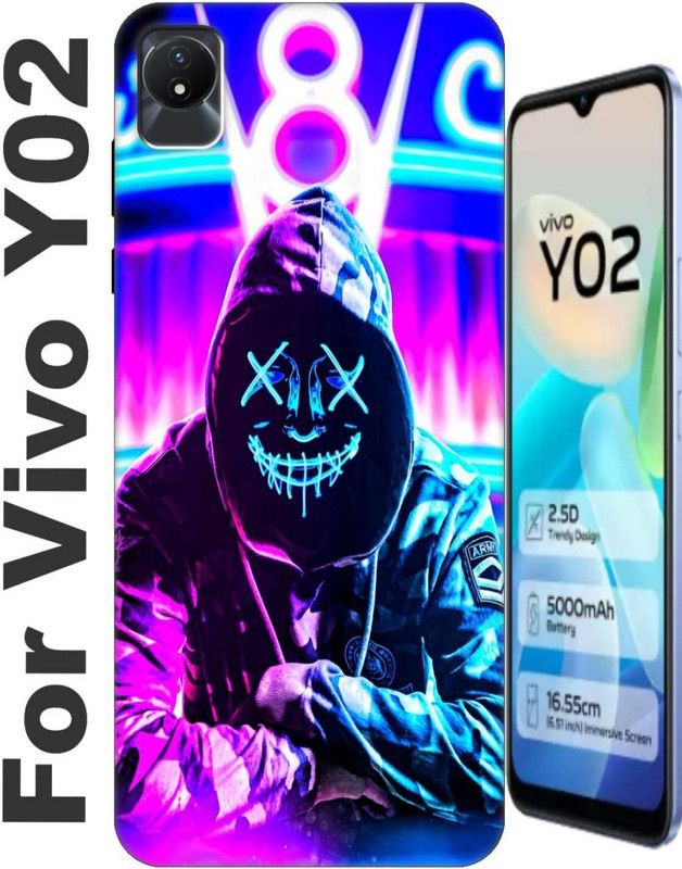 RDcon Back Cover for Vivo Y02 2658  (Khaki, Anti-radiation, Silicon, Pack of: 1)