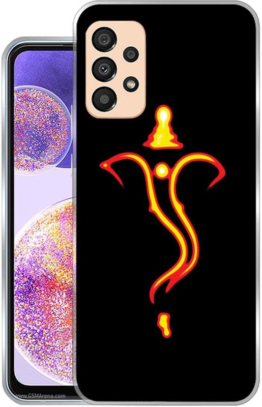 Vascase Back Cover for Samsung Galaxy A73 5G  (Black, Orange, Silicon, Pack of: 1)