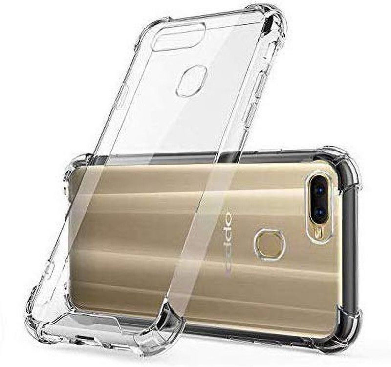 S-Softline Bumper Case for Oppo A7  (Transparent, Grip Case)