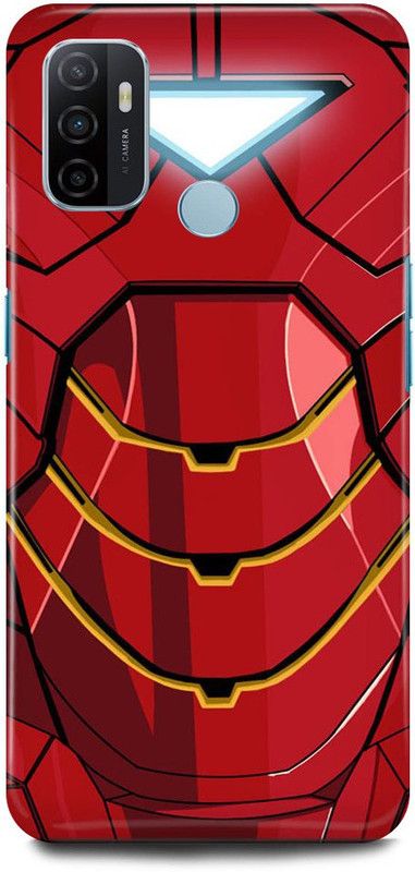 JUGGA Back Cover for Oppo A53  (Red, Hard Case, Pack of: 1)