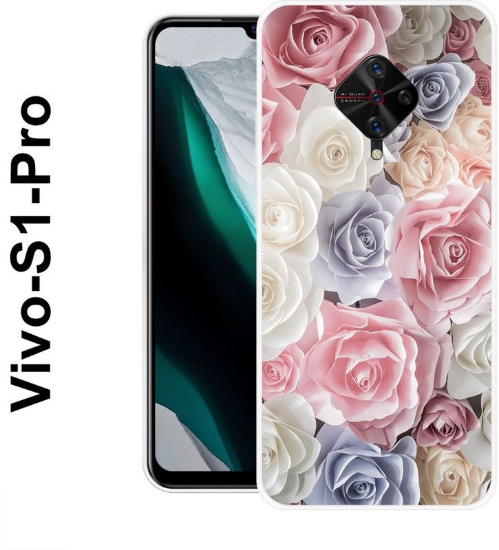 SIMAWAT Back Cover for Vivo S1 Pro  (Multicolor, Silicon)