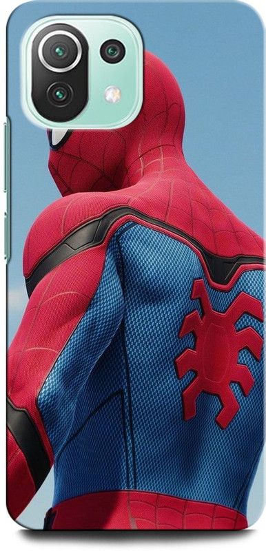 GRAFIQE Back Cover for Mi 11 Lite, Xiaomi 11Lite NE SPIDERMAN, SPIDERMAN LOGO, SPIDERMAN, IRON MAN  (Multicolor, Shock Proof, Pack of: 1)