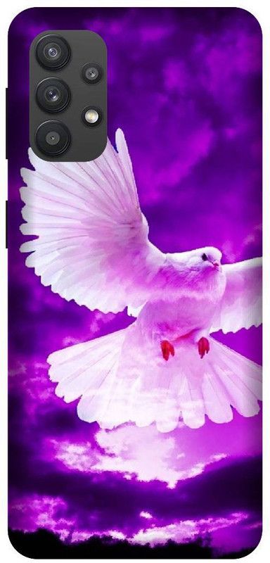 Yoprint Back Cover for Samsung Galaxy M32 Cute Bird Printed cover  (Multicolor, Hard Case, Pack of: 1)