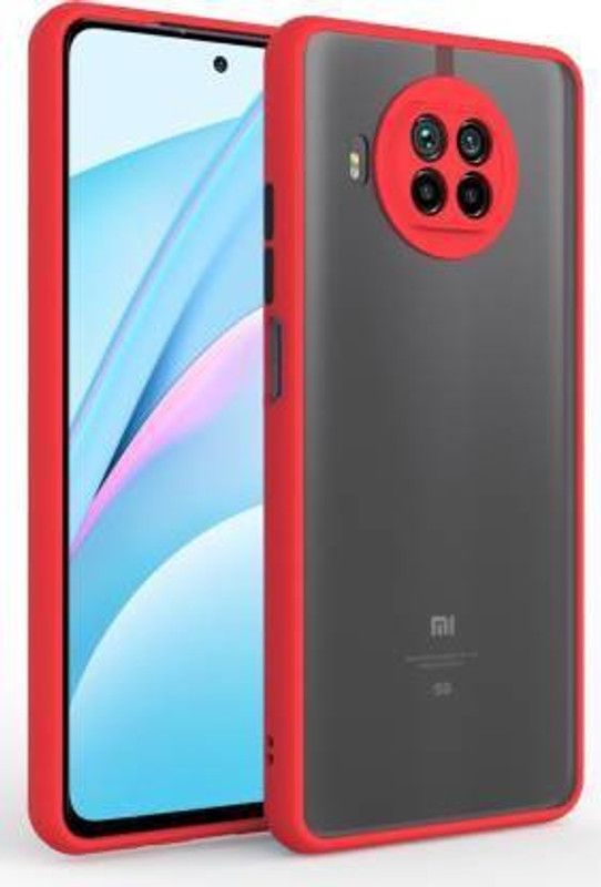 Bluei Back Cover for MI 10i  (Red, Shock Proof, Silicon)