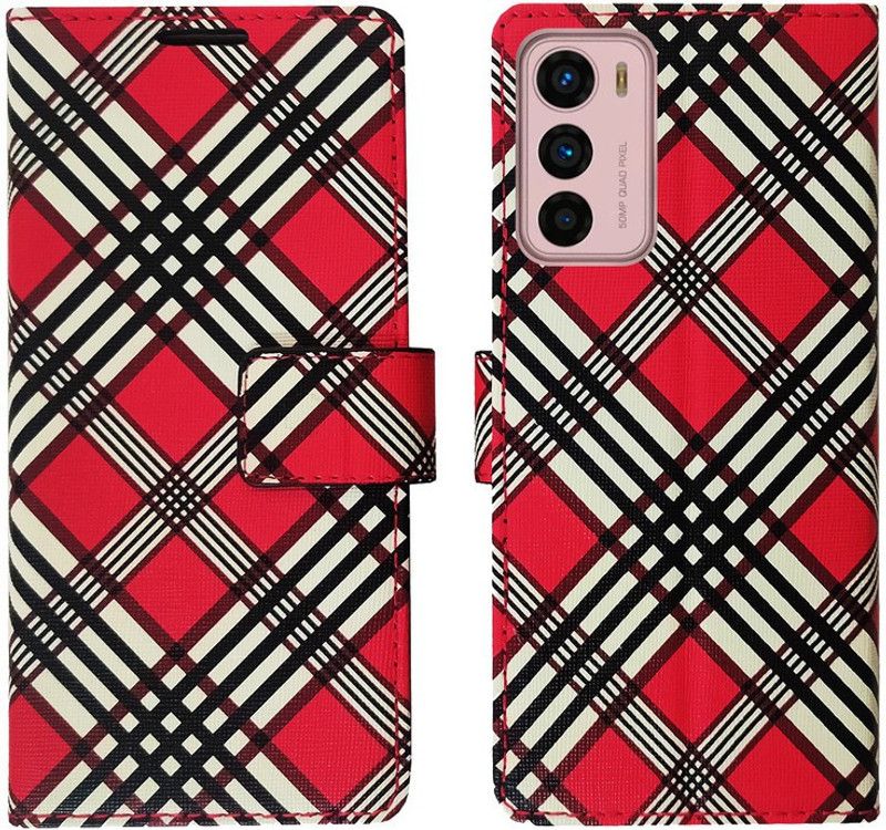MyFlips Flip Cover for Motorola G42  (Pink, Magnetic Case, Pack of: 1)