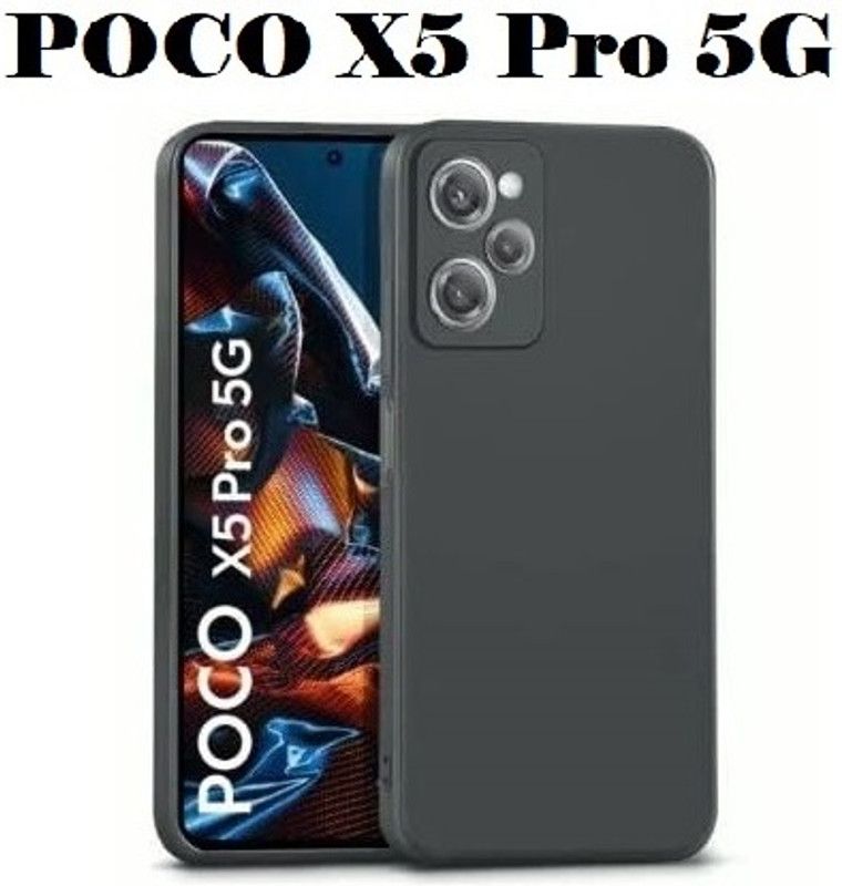 welldesign Back Cover for POCO X5 Pro 5G, POCO X5 Pro  (Black, Grip Case, Pack of: 1)