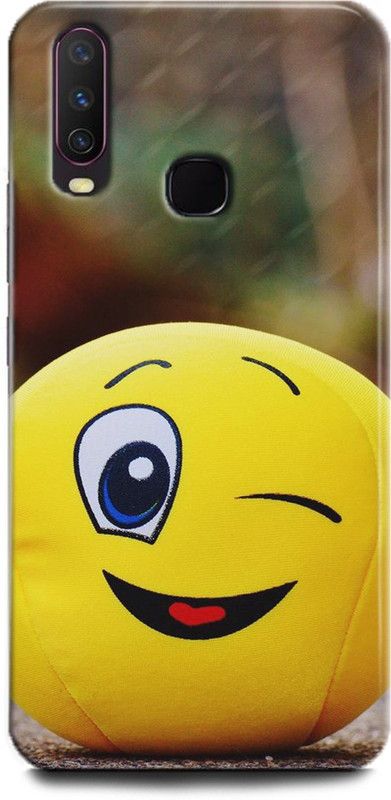 INDICRAFT Back Cover for Vivo Y17, Vivo 1902, Emoji, Printed  (Multicolor, Shock Proof, Pack of: 1)
