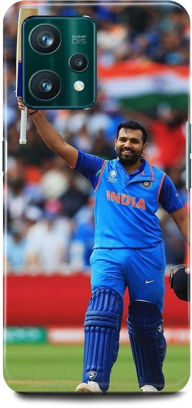 play fast Back Cover for realme 9i, RMX3491 ROHIT, SHARMA, INDIAN, PLAYER, MUMBAI, INDIANS  (Blue, Hard Case, Pack of: 1)