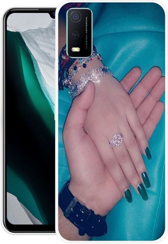 RJ14 (Online) Back Cover for Vivo Y3s  (Multicolor, Grip Case, Silicon, Pack of: 1)