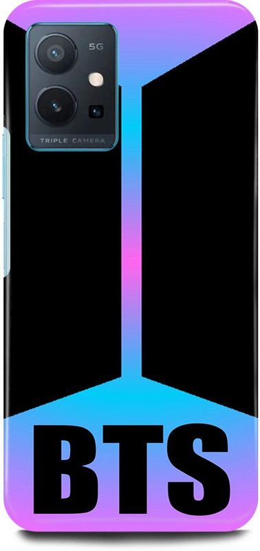 play fast Back Cover for Vivo y75 5G, V2142 BTS, ARMY, LOVE, MUSIC, KOREAN, SINGERS  (Black, Hard Case)
