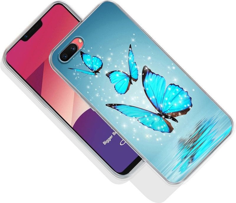 omnmo Back Cover for Oppo A3S Oppo Realme C1  (Multicolor, Dual Protection, Silicon)