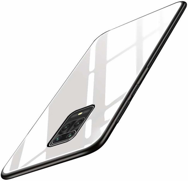 Dallao Back Cover for Xiaomi Redmi Note 9 Pro/Poco M2 Pro Luxurious Toughened Glass Back Case  (White, Rugged Armor, Pack of: 1)