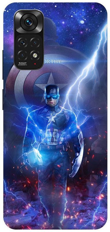 THE NARAYANA COLLECTIONS Back Cover for REDMI NOTE 11s-THOR,CAPTAIN,AMERICA,AVENGERS  (Multicolor, Hard Case)
