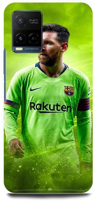 play fast Back Cover for Vivo Y33T, V2146 LIONEL, MESSI, FOOTBALL, PLAYER  (Green, Hard Case, Pack of: 1)