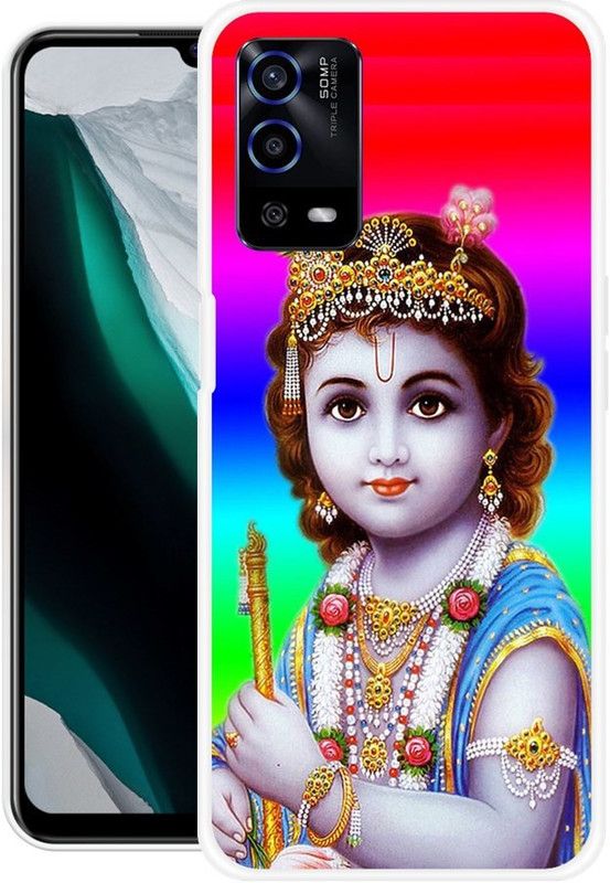 INDIALAND Back Cover for Oppo A55 5G  (Multicolor, Grip Case, Silicon)