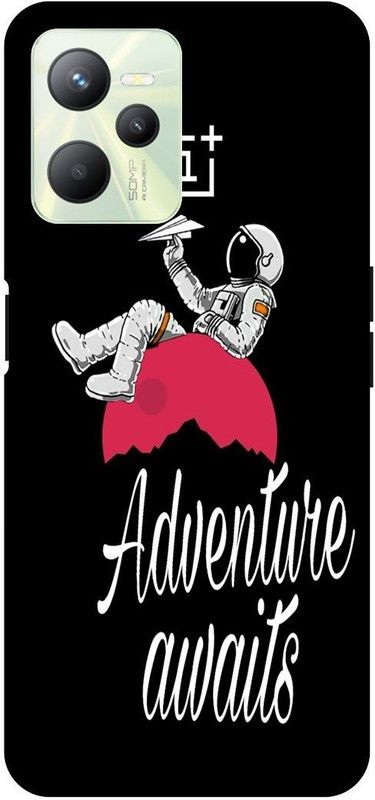THE NARAYANA COLLECTIONS Back Cover for REALME C35-RMX3511-ADVENTURE,LIFE,MOON,ASTRONOT,FUNKY  (Multicolor, Hard Case, Pack of: 1)