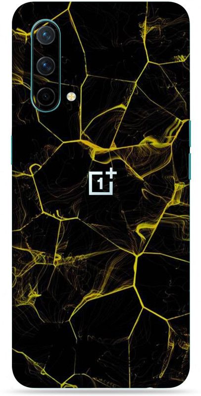 BugguSkin OnePlus Nord CE 5G Mobile Skin  (Ultra Super Black Abstract Skin With High Mattte Finish.)