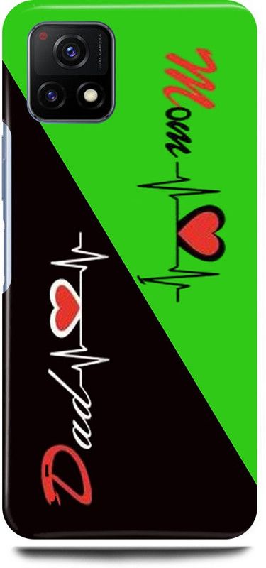 play fast Back Cover for Vivo Y72 5G, V2060 MOM, DAD, MOTHER, FATHER, LOVE  (Green, Hard Case, Pack of: 1)