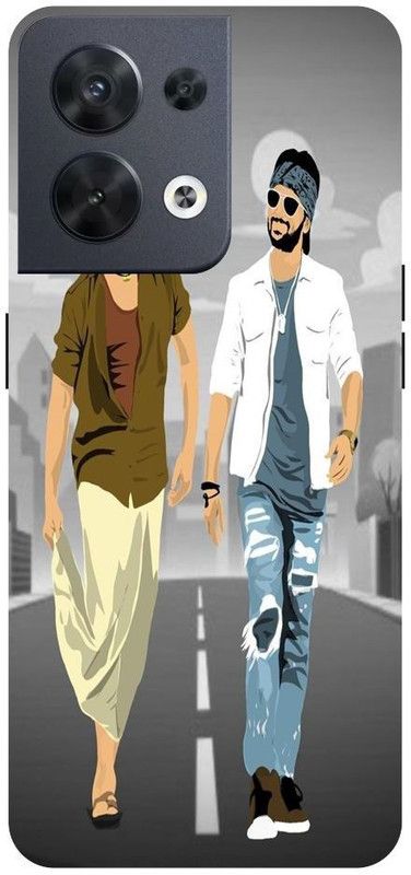 Wall Art Back Cover for OPPO RENO 8 (5G) Friends, Stylish, Enjoyed Printed  (Multicolor, Dual Protection, Pack of: 1)