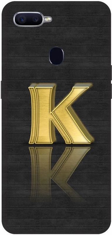 SSMORYA Back Cover for OPPO F9 Pro K Alphabet Printed Back Cover  (Multicolor, Waterproof, Pack of: 1)