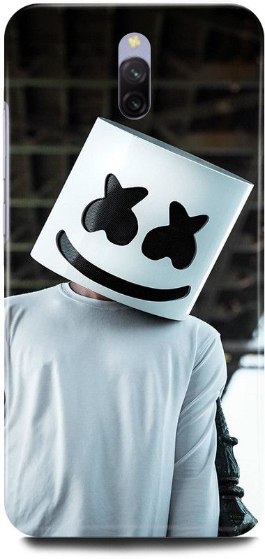 FRONK Back Cover for Redmi 8A Dual, MARSHMELLOW, MARSHMELLO, MUSIC, DJEDM, ARTJOKER  (White, Hard Case, Pack of: 1)