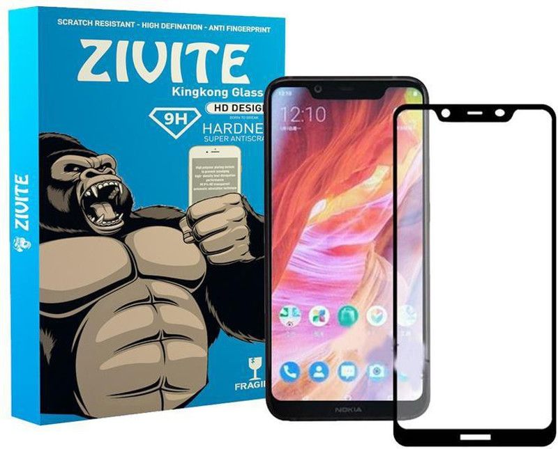 ZIVITE Edge To Edge Tempered Glass for Nokia 8.1  (Pack of 1)