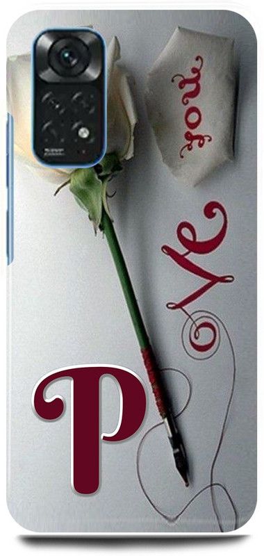 play fast Back Cover for POCO M4 Pro P, NAME, LETTER, ALPHABET, LOVE  (Silver, Hard Case, Pack of: 1)