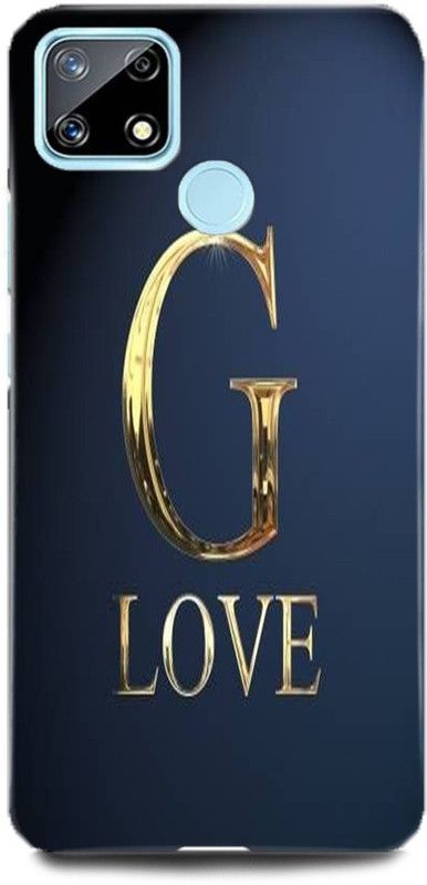 FUGGA Back Cover for Realme C12, RMX2189, G, LETTER, ALPHABET, LOVE, G, NAME  (Multicolor, Hard Case, Pack of: 1)