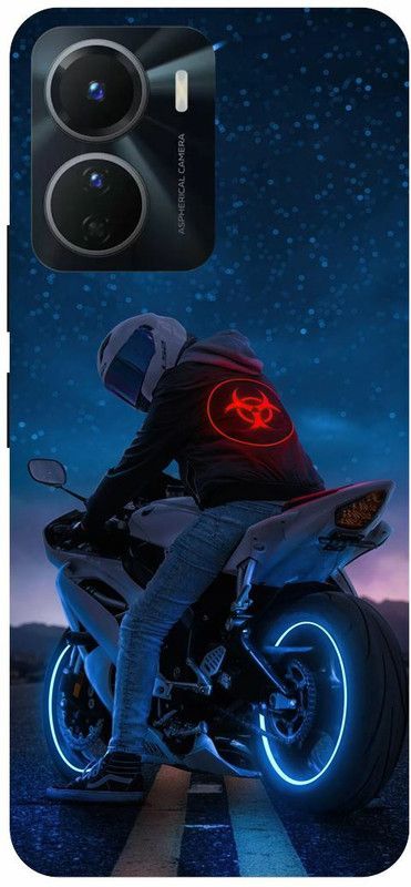 COVERJET Back Cover for VIVO Y16-SPORTS- BIKE- LOVER- BOY- ART  (Multicolor, Hard Case, Pack of: 1)