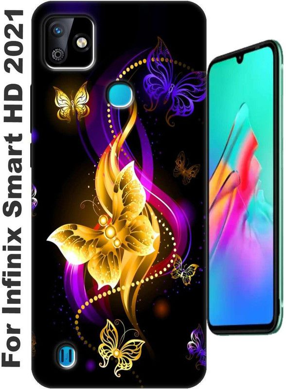 YorktoSis Back Cover for Infinix Smart HD 2021 2582  (Yellow, Grip Case, Silicon, Pack of: 1)