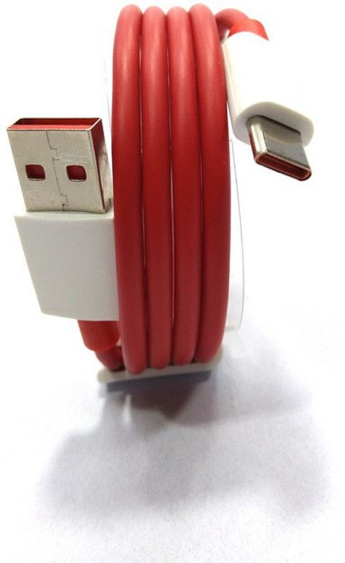 AYUVEDA USB Type C Cable 6.5 A 1.00062999999999 m Copper Braiding 65W DART/VOOC CHARGING CABLE eno3,3Pro,eno4,4PRo,Find X2,X2Pro  (Compatible with 5A Fast For Xiaomi Mi Note 10 | Xiaomi Poco M2 Pro | Xiaomi Redmi Note 7 pro, Red, One Cable)