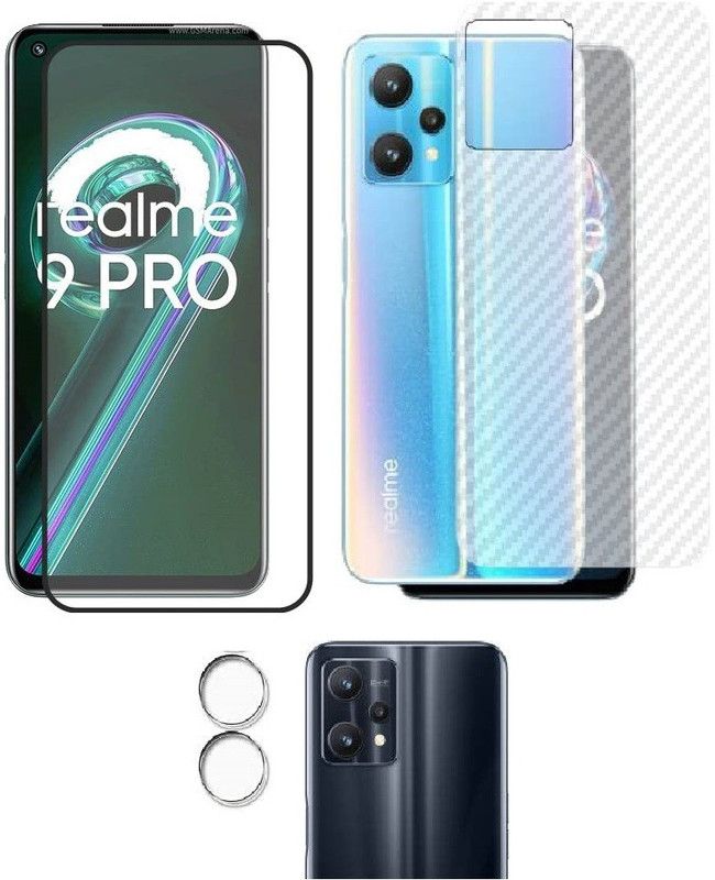 COVER CAPITAL Front and Back Tempered Glass for Realme 9 Pro 5G  (Pack of 3)