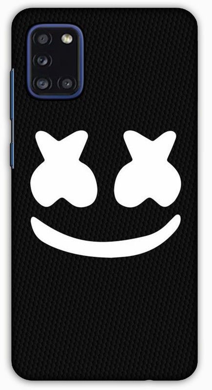 artocus Back Cover for Samsung Galaxy A31, Samsung Galaxy A31 Marshmello black Printed Back Cover  (Multicolor, Hard Case, Pack of: 1)